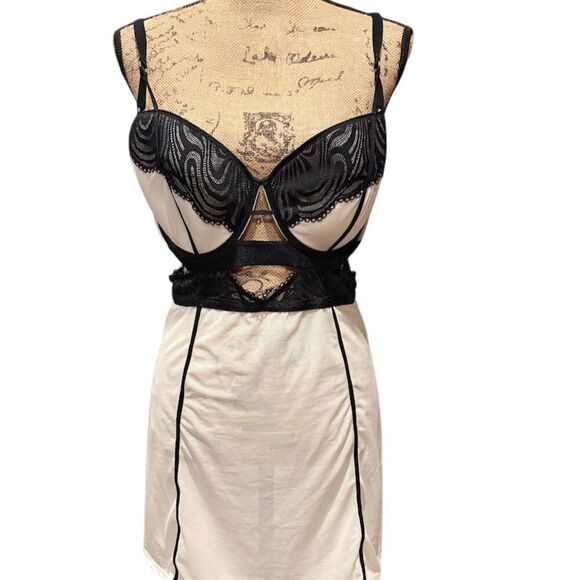 Auden Women's Multicolor Lace & Mesh Nightgown Size XL - Picture 1 of 9